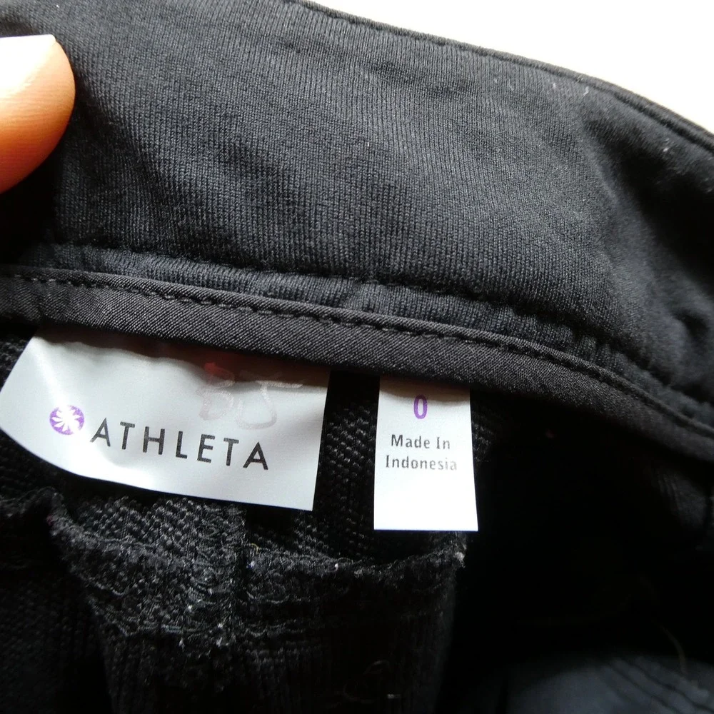 Athleta Pants Womens 0 Slim Stretch Zip‎ Pocket Nylon Spandex Active 30 Inseam